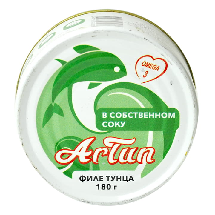 Филе тунца в собственном соку ARTUN 180 г Santreyd 12005