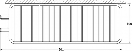 024 Полочка-решетка комбинированная 28 см RYN FBS Ryna - Вид №1