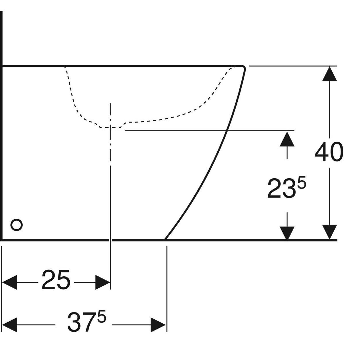 Биде провода стены до пола Geberit ICON ARCH-00126503 - Вид №4