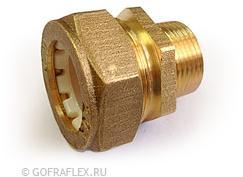 Муфта труба-наружная резьба (папа) 20мм * 3/4 дюйма Flexible hose Россия