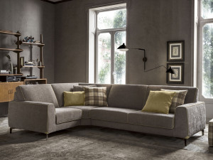 Угловой диван из ткани