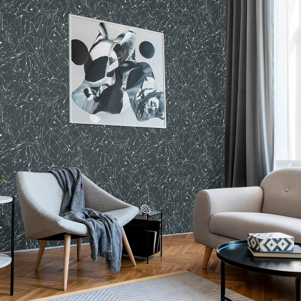 Обои ELYSIUM Оди графит — элегантная текстура для современного интерьера 88642734 STLM-1391724 - Вид №2