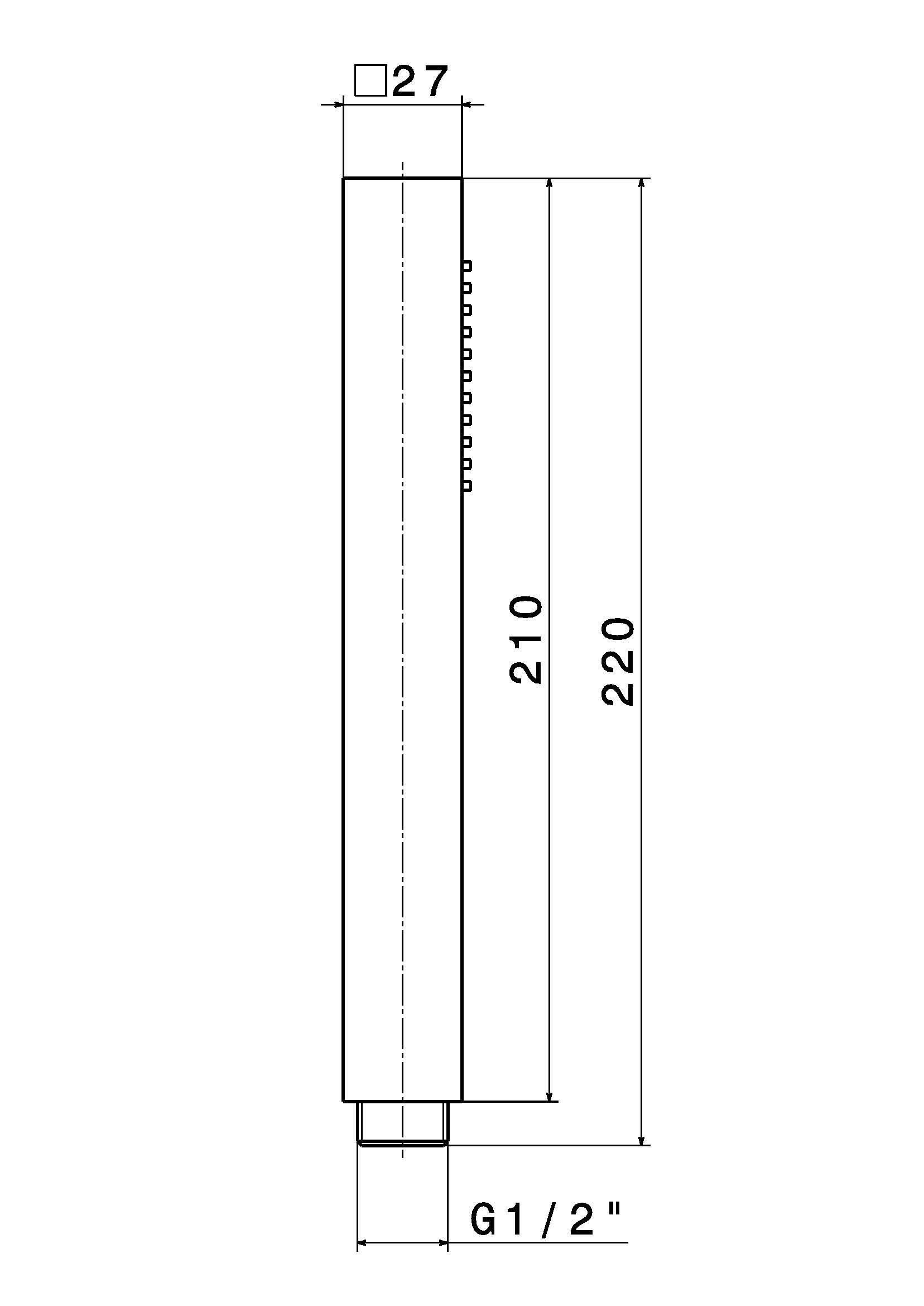Ручной душ из АБС с фиксированной струей Newform набор для душа ARCH-00023466 - Вид №2