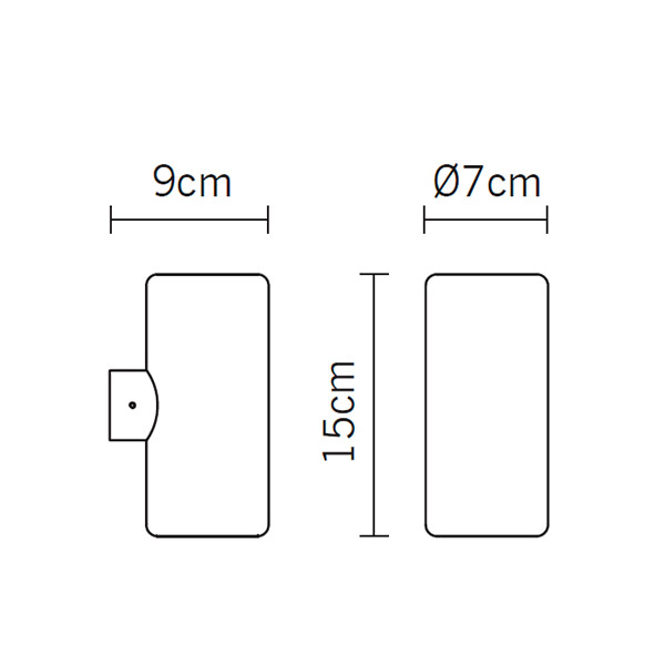 Светильник настенный белый Fabbian D84D1501 FABBIAN  00-3882575 Белый  - Вид №3