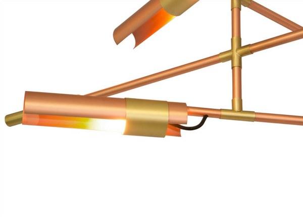 BRABBU Вращающийся медный потолочный светильник sun-id-1453968 - Вид №2