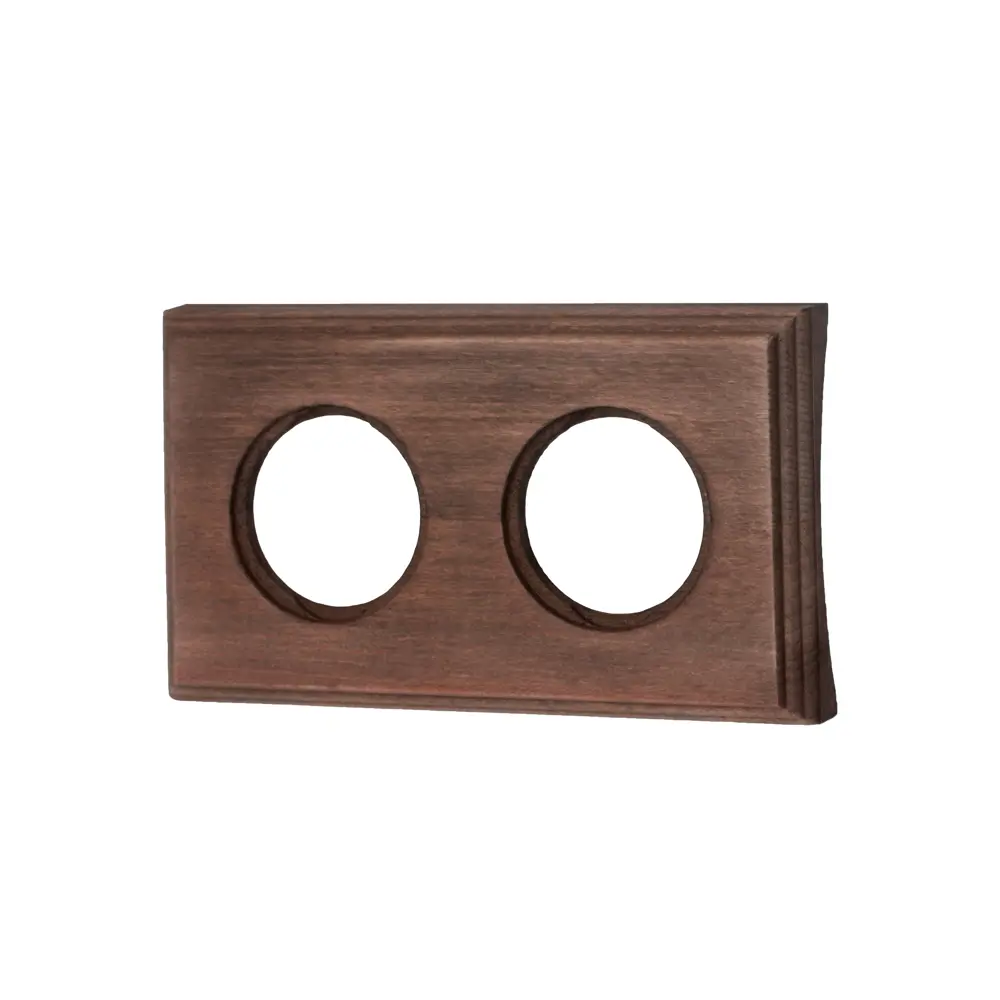 Рамка для розеток и выключателей Electraline 2 поста 220 мм цвет коричневый BF-17 STLM-2054307