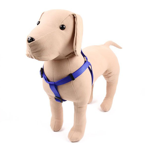 ПР0050099 Шлейка для собак 20мм (обхват 50-65см) голубая Great&Small  - Вид №1