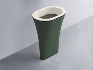 AMLA65-TL+AMPILO-FN+AMCOLO-MU Раковина Amedeo Ovale отдельностоящая cielo Enjoy + Amedeo