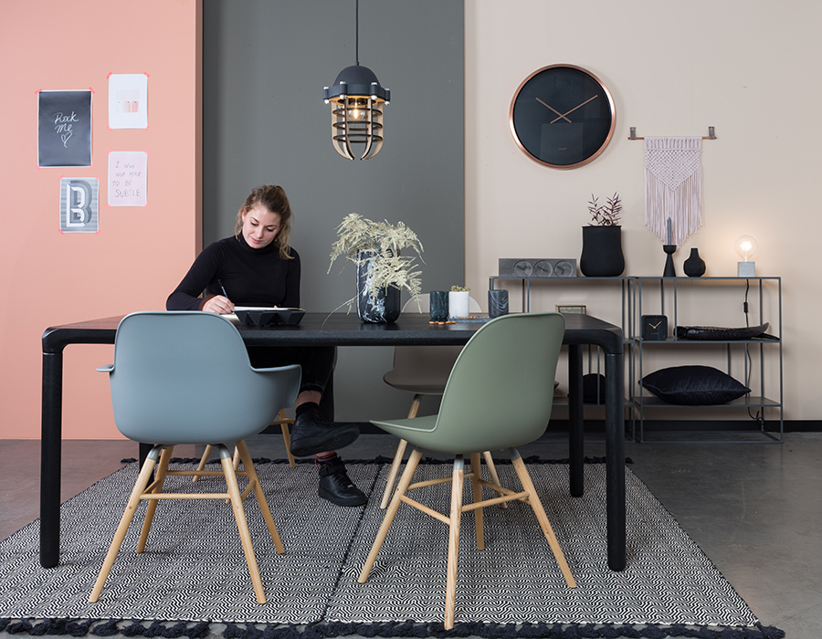 Стол Storm, черный, 180x90 см Zuiver 2100069 - Вид №6