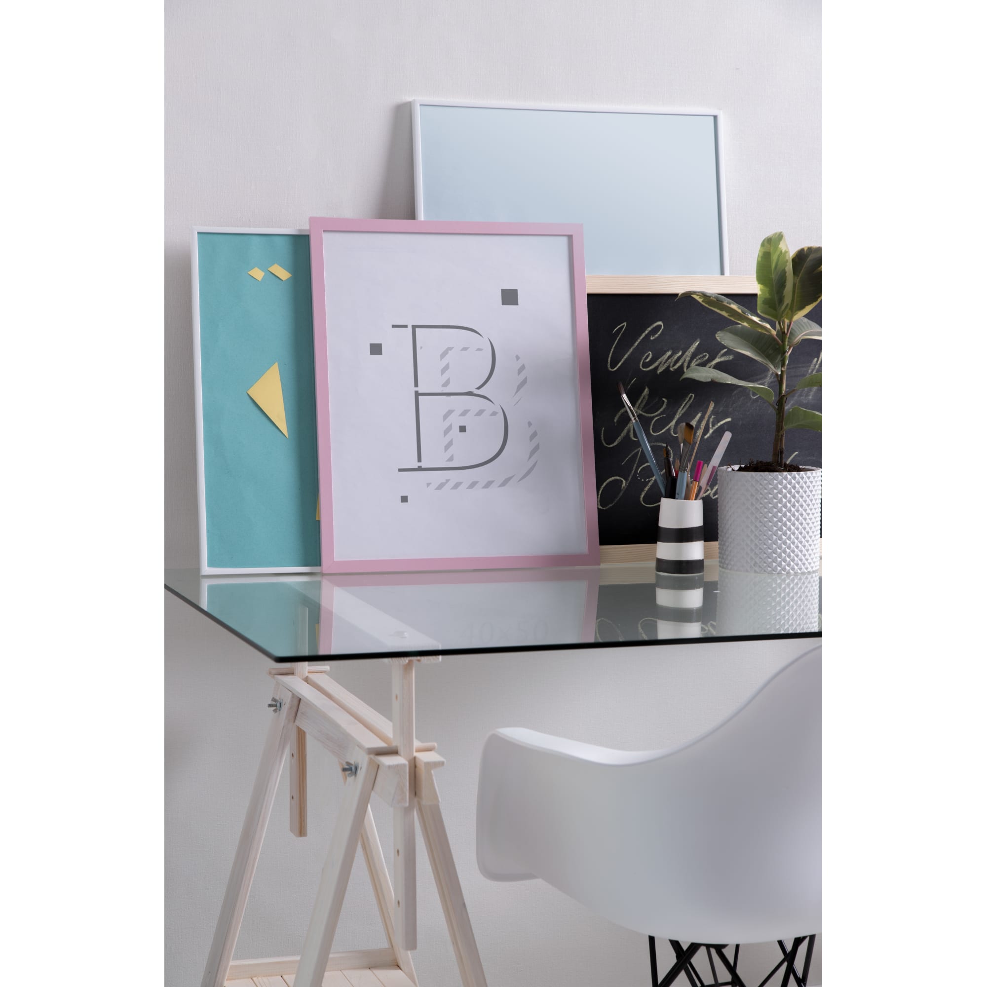 18751460 Рамка Inspire «Color», 40х50 см, цвет розовый Santreyd  - Вид №3