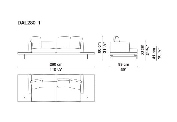 Кожаный диван B&B Italia док ARCH-00130675 - Вид №151
