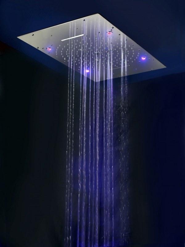 Ama Luxury Shower Светодиодная душевая лейка из нержавеющей стали с хромотерапией  Ur9000l ur9300l  - Вид №3