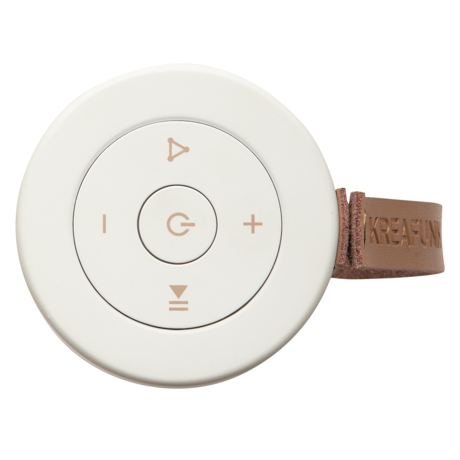 Колонка беспроводная с ремешком aFUNK, белая с бронзой KREAFUNK KFCD01 - Вид №4