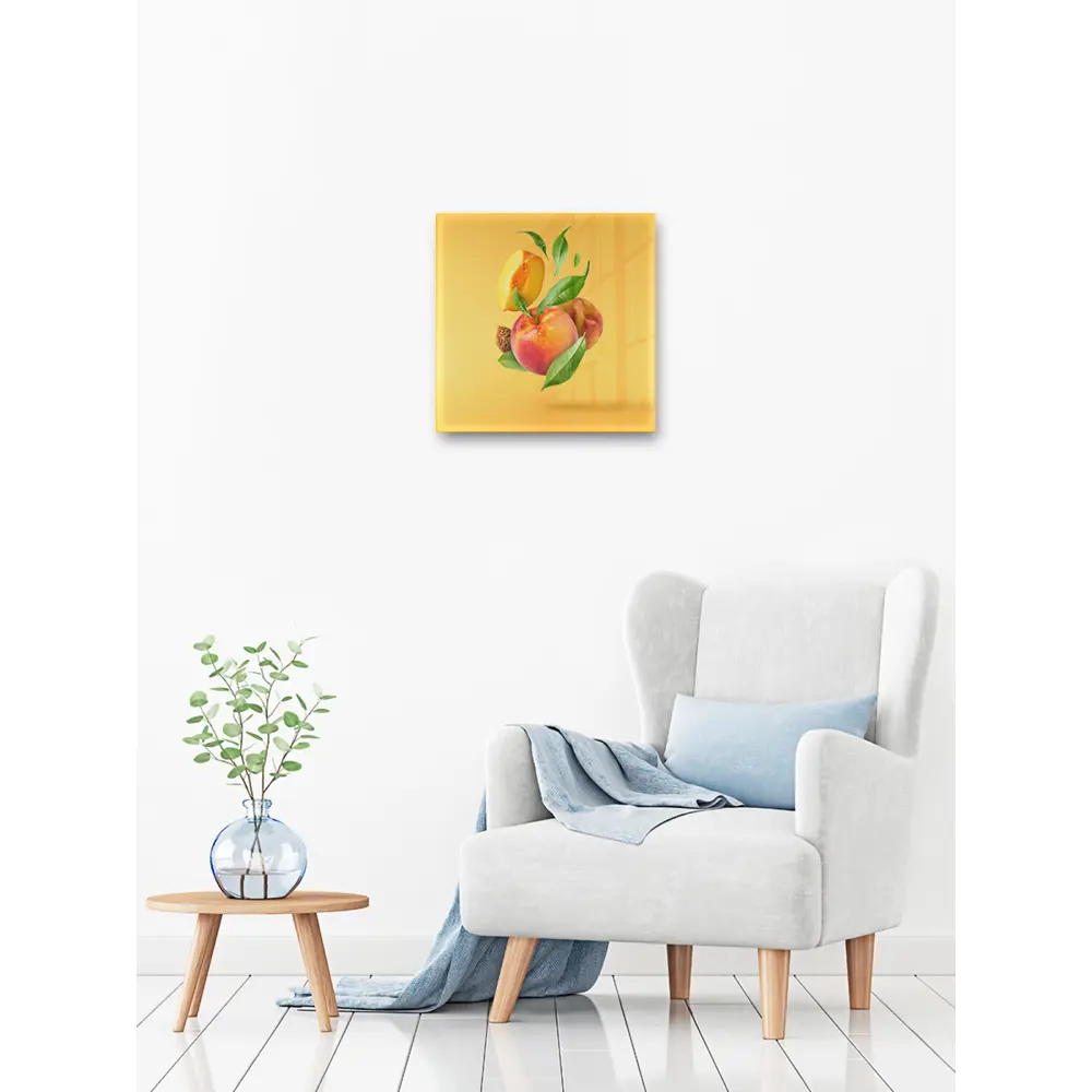 Картина на стекле Сочные персики 30x30 см POSTERMARKET STLM-2078664 - Вид №4