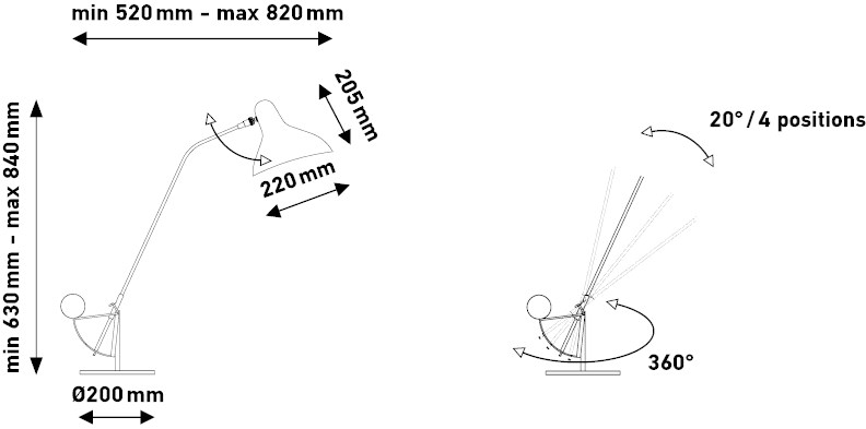 DCW éditions Настольная лампа с гибким кронштейном Mantis sun-id-1483180 - Вид №19
