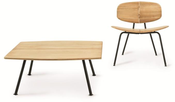 Ethimo Квадратный садовый столик из тика Agave Agtabant0 - Вид №1