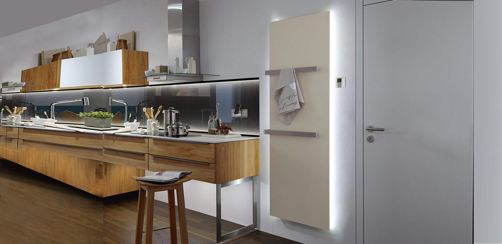 Bemm Трубный полотенцесушитель Пуристический Plawa Purline EK + LED sun-id-1224984 - Вид №1