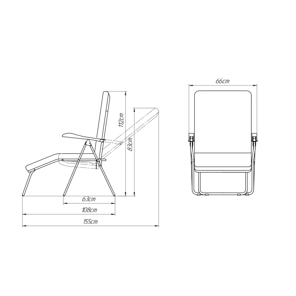 Кресло-шезлонг Турин 108x65x111 см металл розовый/ зеленый с принтом Santreyd STLM-2036644 - Вид №8