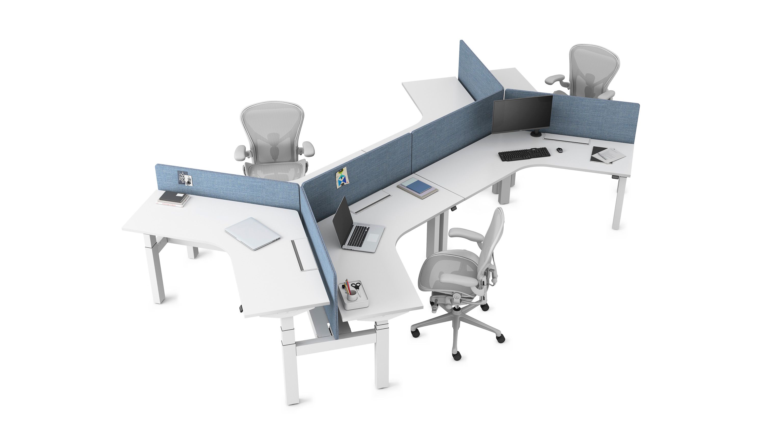 5-спицевое вращающееся офисное кресло с колесами Herman Miller Aeron ARCH-00152986 - Вид №47