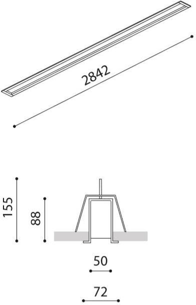 Arkoslight Линейный световой профиль для светодиодных модулей Fifty custom sun-id-1370010 - Вид №7