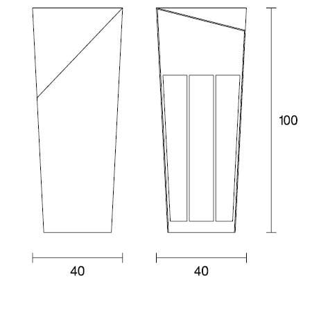 Железные и деревянные стойки для мусора SIT Skew ARCH-00054922 - Вид №4