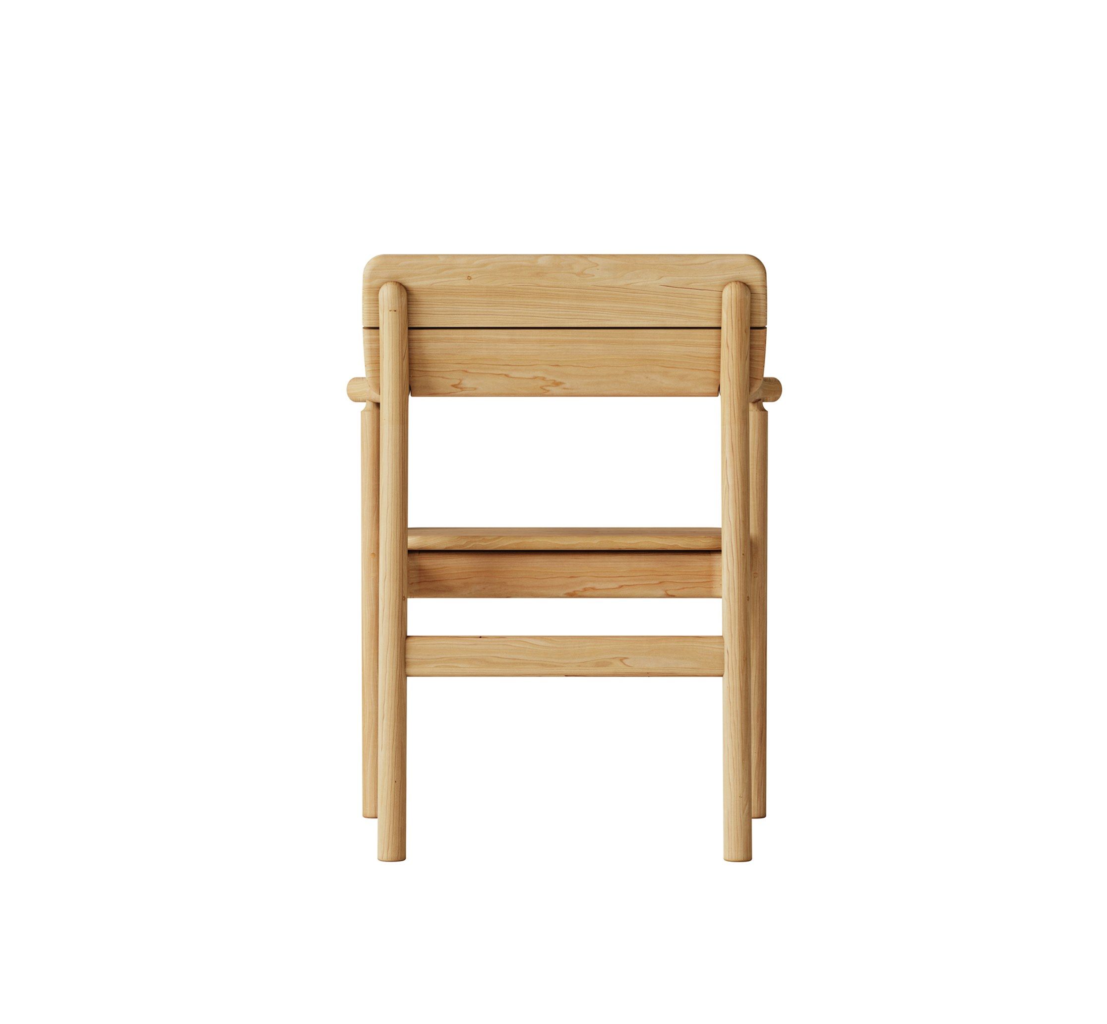 Стул для сада из тикового дерева с подлокотниками Case Tanso ARCH-00094692 - Вид №2