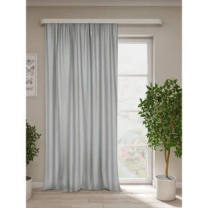 Штора на ленте димаут Ален 140x270 см цвет серебро 89354400 STLM-2010780