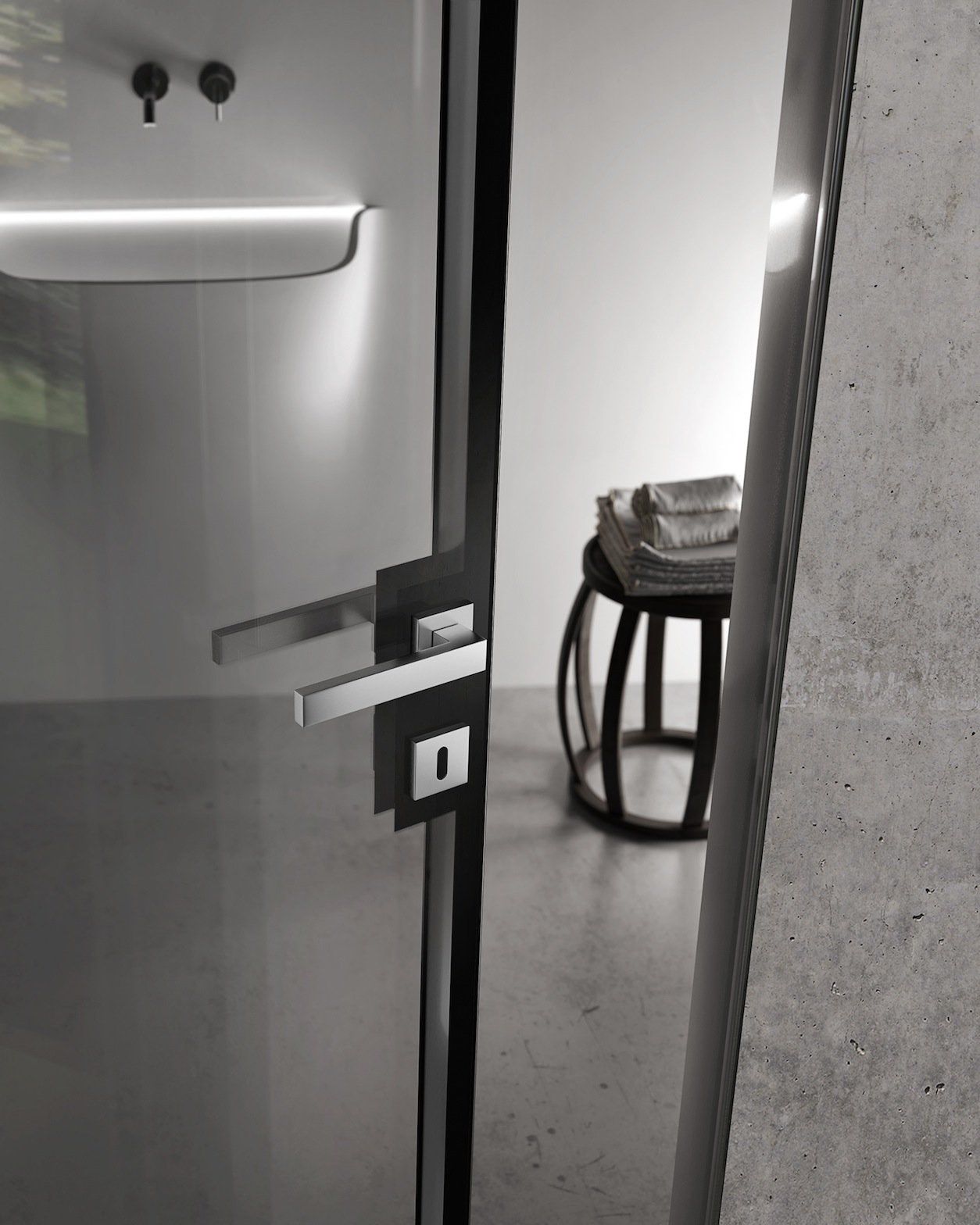 Стеклянная распашная дверь GAROFOLI Bisystem ARCH-00060514 - Вид №10