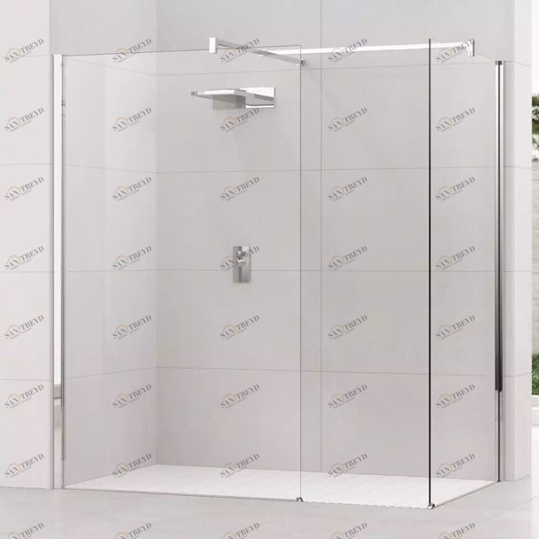 Novellini. Душевой уголок 80x80 см H+H с хромированным профилем KUADRA KUADH801KKUADH501K