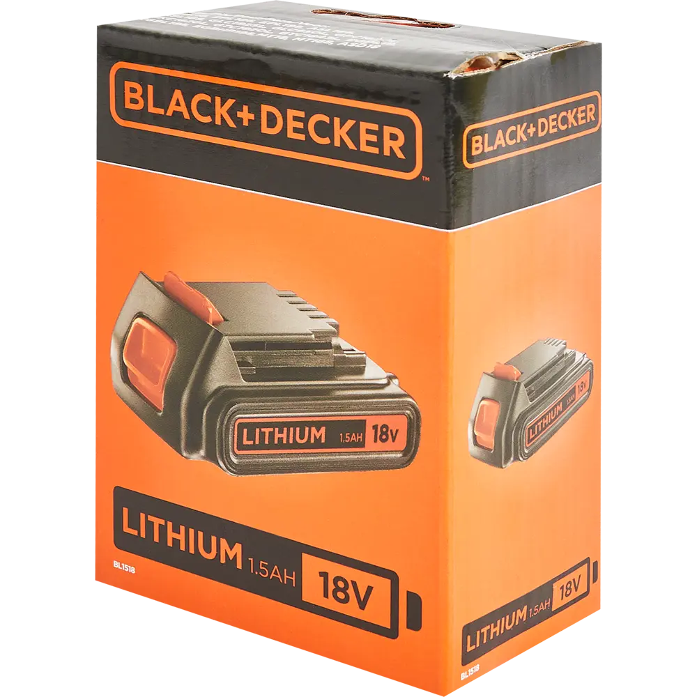 Аккумулятор Black&Decker BL1518-XJ, 18 В Li-ion 1.5 Ач BLACK + DECKER STLM-2005653 - Вид №2