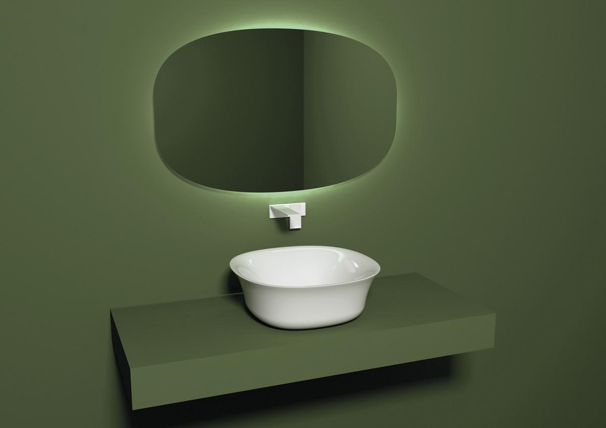 FLLAVFSQU4216 Накладная раковина на столешницу GSG CERAMIC Flut - Вид №1