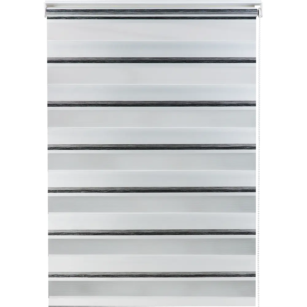 Штора рулонная день-ночь Лечче 100x160 см серо-молочная MIAMOZA STLM-2047337 - Вид №1