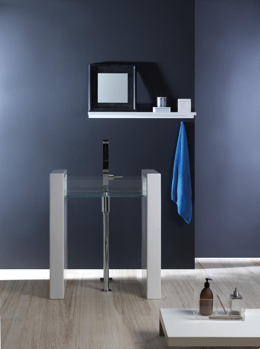 GLLACOL60BW1 Напольная раковина стоящая GSG CERAMIC GLASS - Вид №2