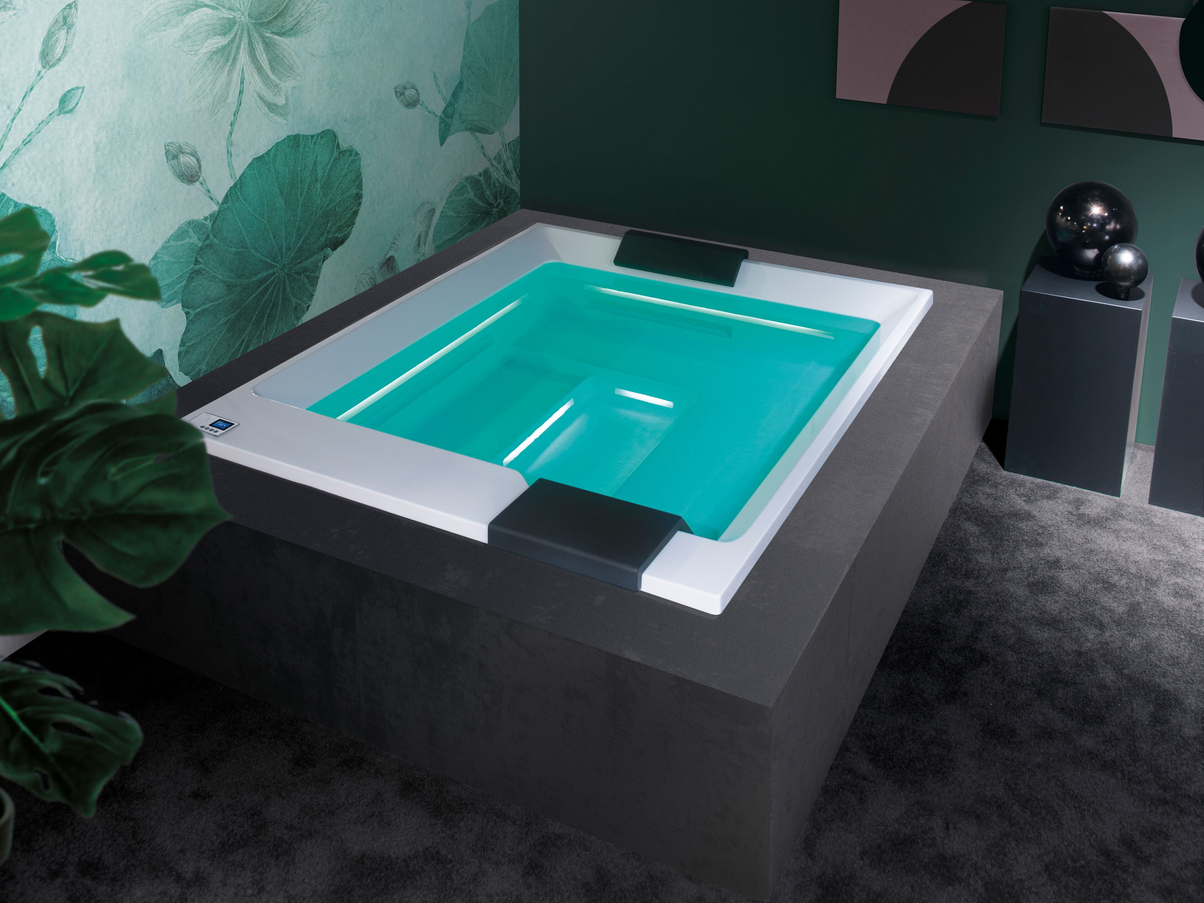 Прямоугольная мини-чаша с гидромассажем с хромотерапией Gruppo Treesse Minipiscine-Ghost Plus ARCH-00149676 - Вид №1