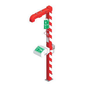 82237 Нержавеющая душевая стойка уличная, с глазным душем, отдельно стоящая, макс. до -20°C SANELA