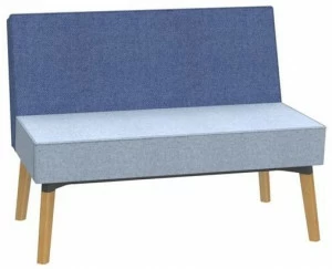 Dauphin Модульная тканевая скамья со спинкой Reefs Rf 0661