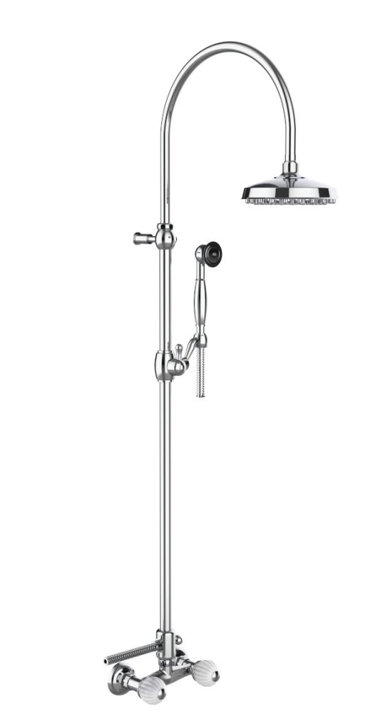 05537 / D Внешний смеситель для душа с трубкой, лейкой и дуплексным душем. Bongio Rivoli 05537/D
