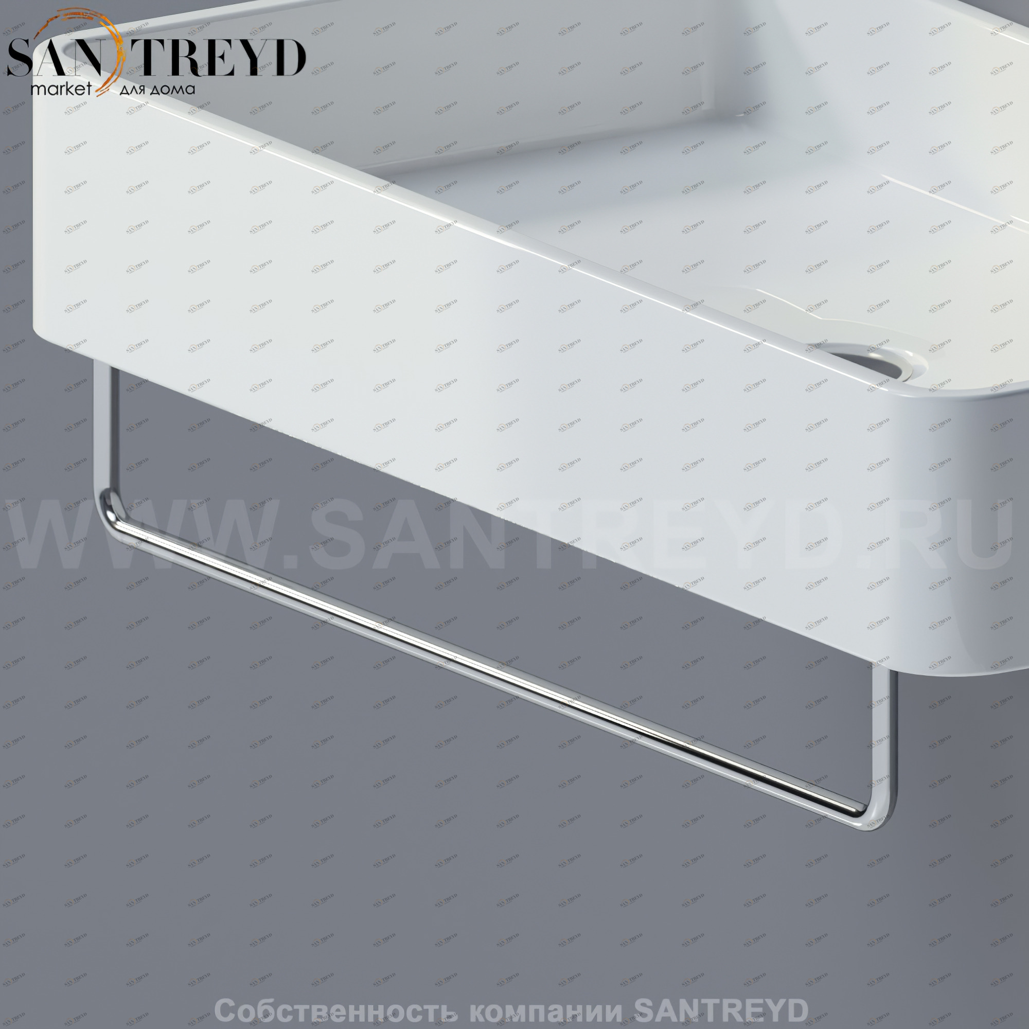 Flaminia MINIWASH Держатель для полотенца для раковины 75 см хромированный PMW75 Ceramica Flaminia