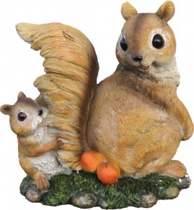 11235 БЕЛКА с БОЛЬЧОНКОМ, скульптура из бетона LAB.Space  - Вид №1