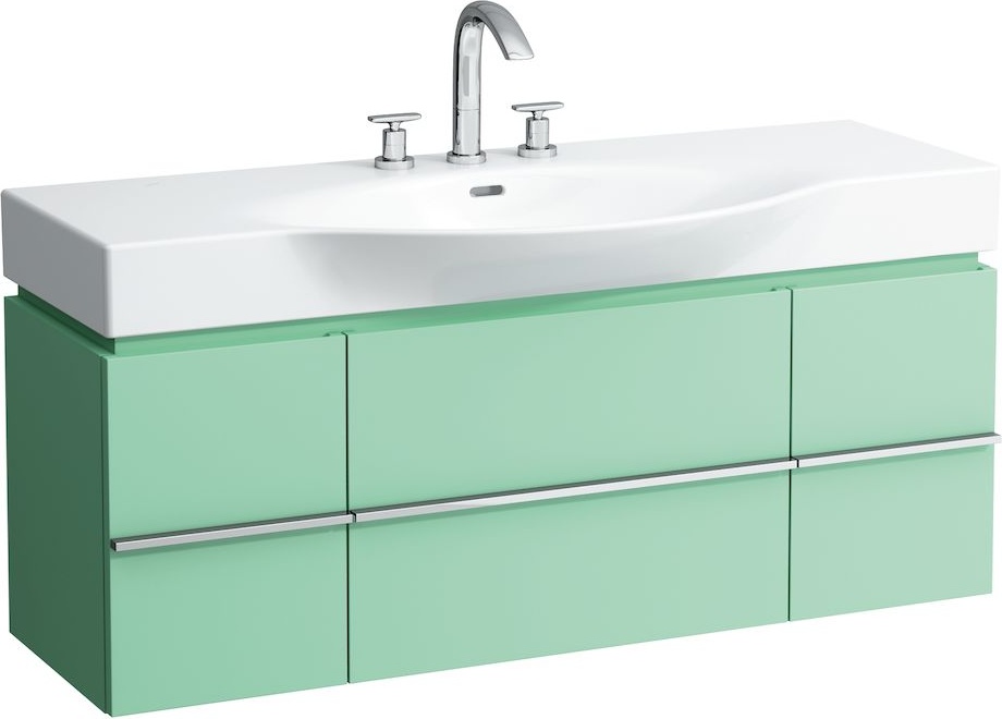 H4013020754631 Шкафчик под раковину, для раковин 811704, 812704, 2 выдвижных ящика с 2 дверцами, 2 стеклянные полки LAUFEN PRO - Вид №14