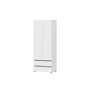 91708674 Шкаф распашной Sv-мебель 80x210x51 см лдсп цвет белый STLM-1434899