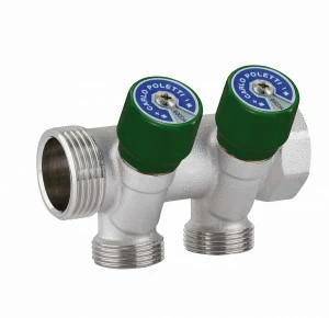 Carlo Poletti C522N10TV Стержневой коллектор с термоэлектрическим исполнительным блоком. Межосевое расстояние 50 мм.