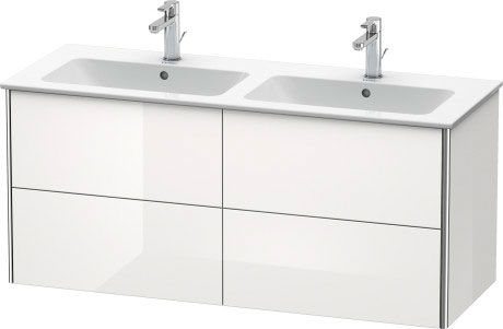 XS417504747 Тумбочка подвесная XSquare #XS4175 1280 x 478 мм Каменно-синий глянцевый лак Duravit - Вид №2