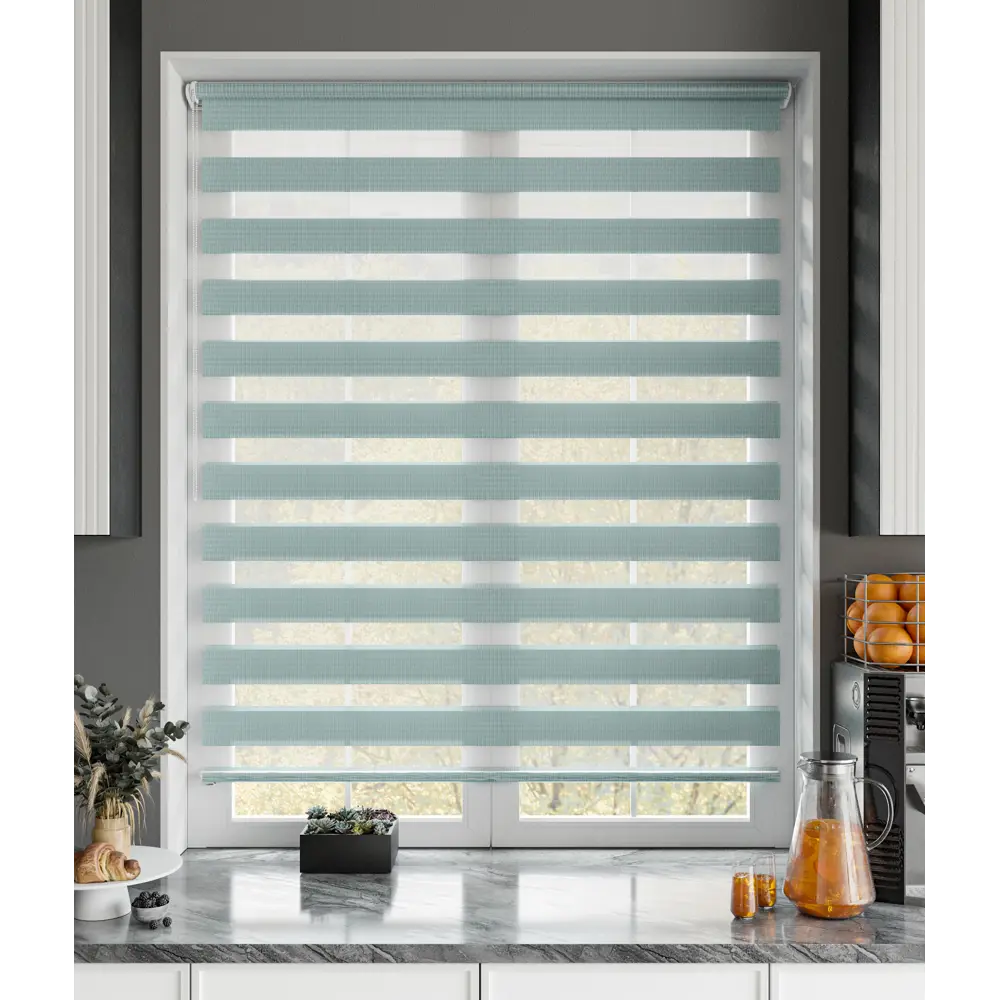 Рулонная штора день-ночь MIAMOZA Петер 100×160 см бирюзовая 89411362 STLM-1577021 - Вид №6