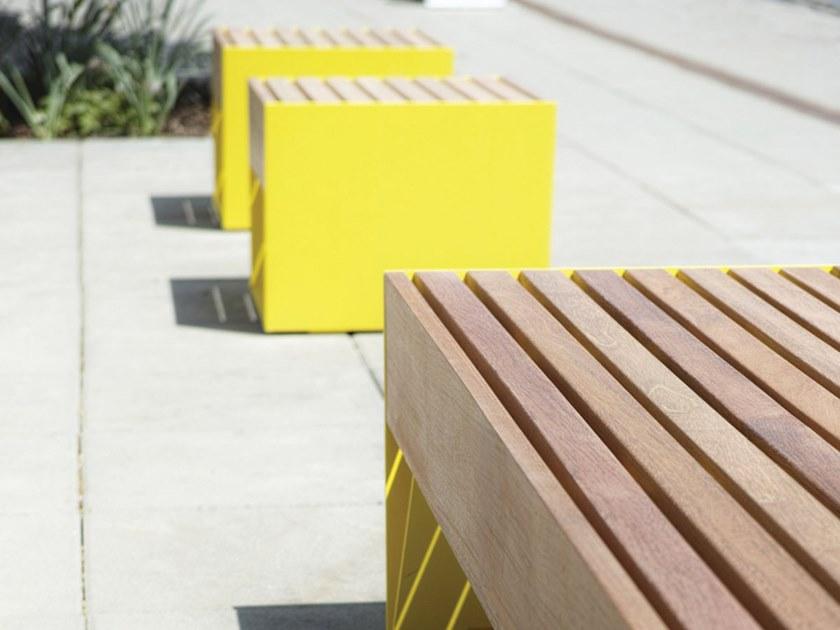 mmcité1 Скамейка из стали и дерева Blocq sun-id-1489594 - Вид №4