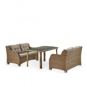 T51B/S51B-W65 Light brown Комплект плетеной мебели Afina