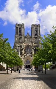 Фотокартина 60х90 см "Реймс" PANKOVSKY STUDIO ПЛАСТИФИКАЦИЯ 015870 Голубой;коричневый;серый