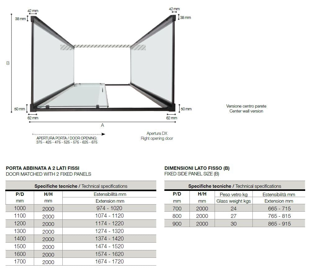 Душевая кабина из алюминия и стекла TAMANACO PSCRAPID ARCH-00006992 - Вид №3