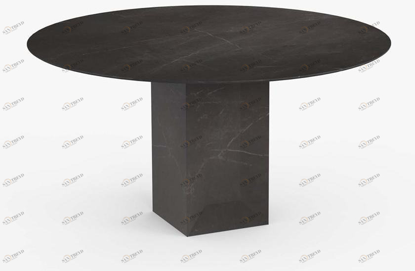 Miter Круглый обеденный стол из керамогранита Ori sun-id-1354013