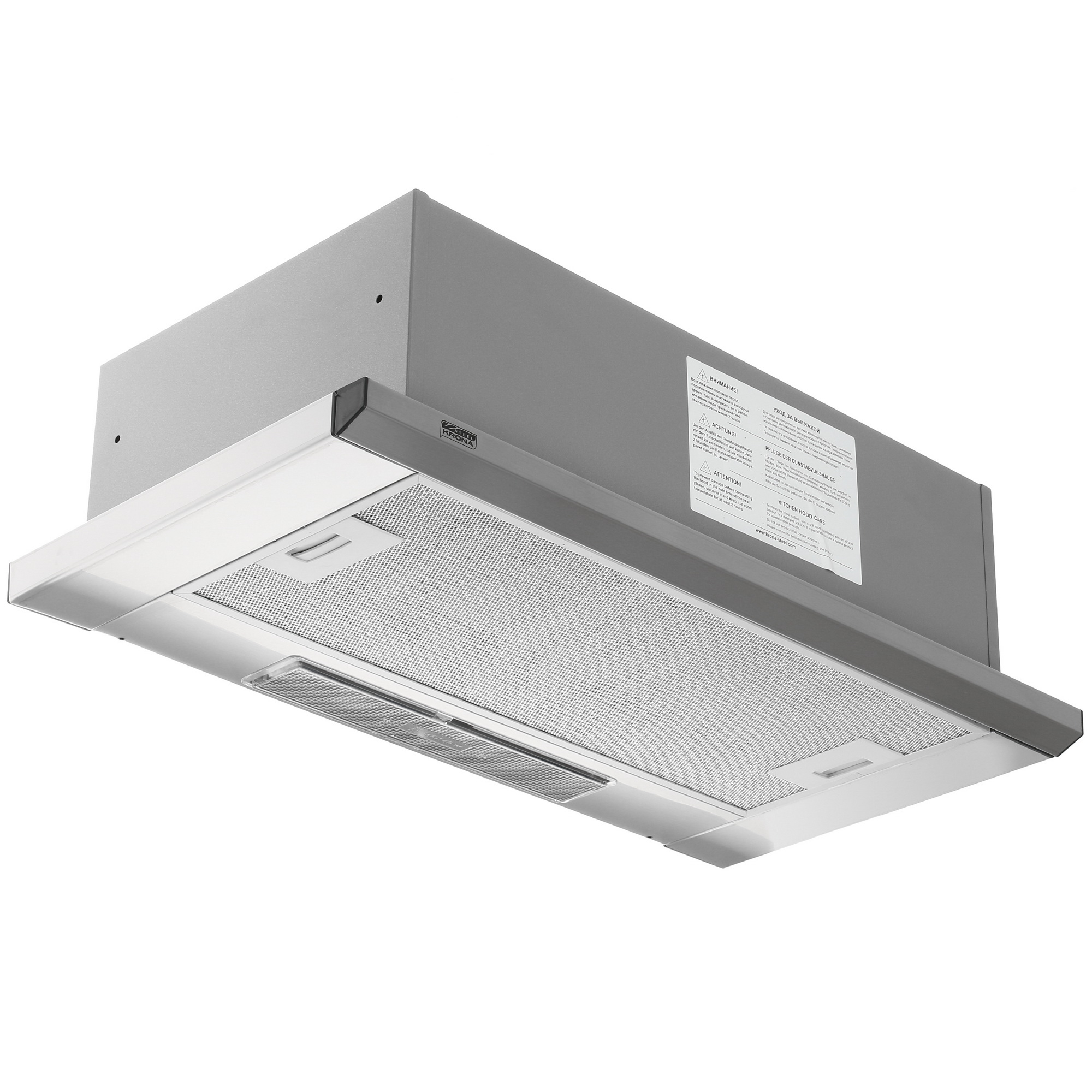 1126804 Вытяжка телескопическая KRONA KAMILLA Slim 2M 600 серебристый/серебристый STDN-0016634